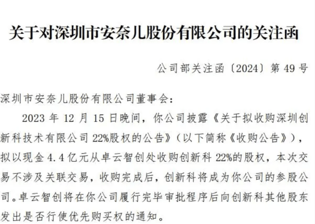 童装品牌4年累亏近4亿欲跨界“增肥”？安奈儿收购悬而未决收关注函(图2)